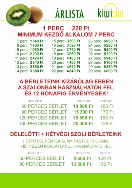 Price list