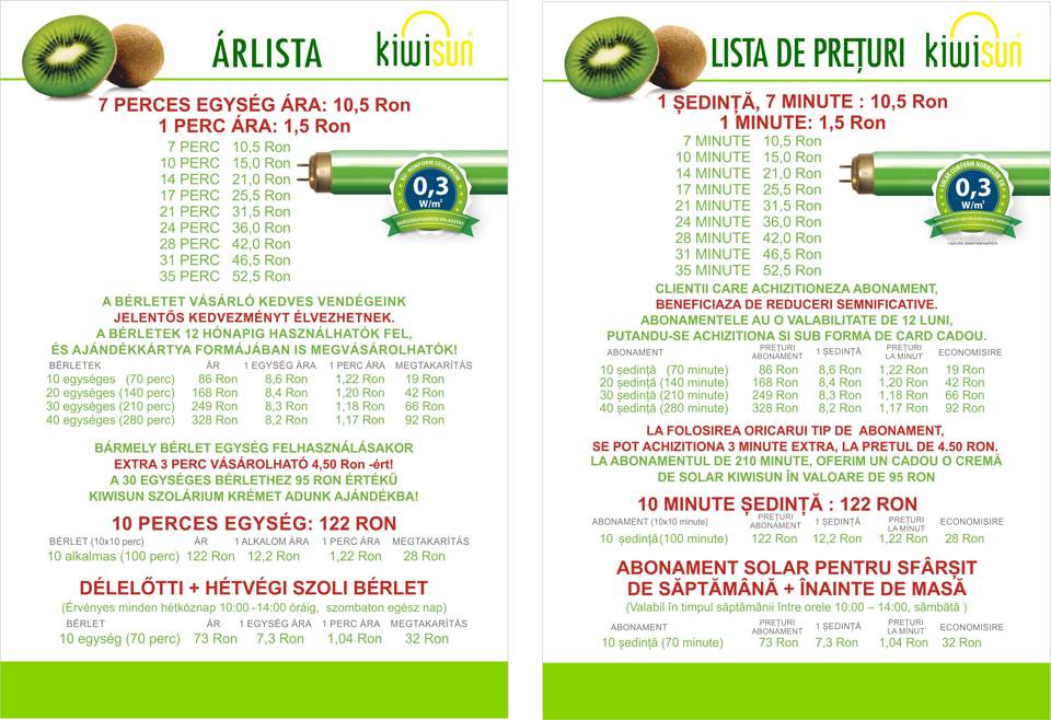 Price list